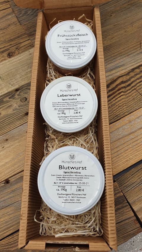 Wurstglas Trio "boxed"